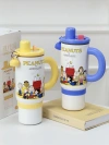 TinkerTot Snoopy Official Authorized stainless steel handle insulated Cup/Ice King Cup 1200ml details Picture